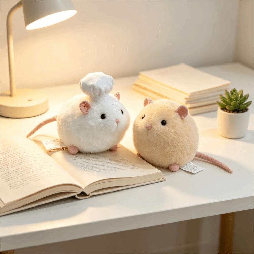 Simulation Rat Hamster Stuffed Doll Soft Mouse Plush Doll Rat Plush Doll Birthday Gift