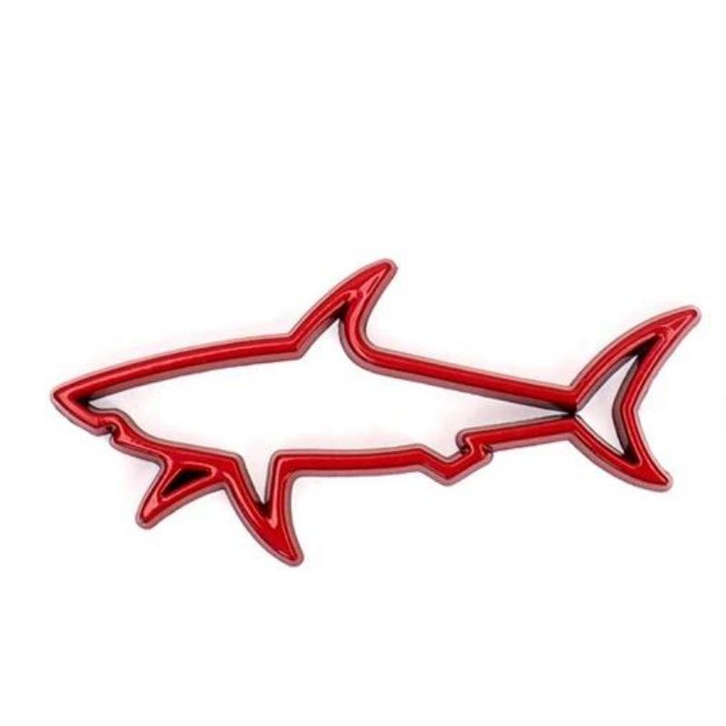 3D металлическая полая акула наклейка на автомобиль эмблема рыбы акулы значок наклейки авто мотоцикл компьютер топливный колпачок аксессуары