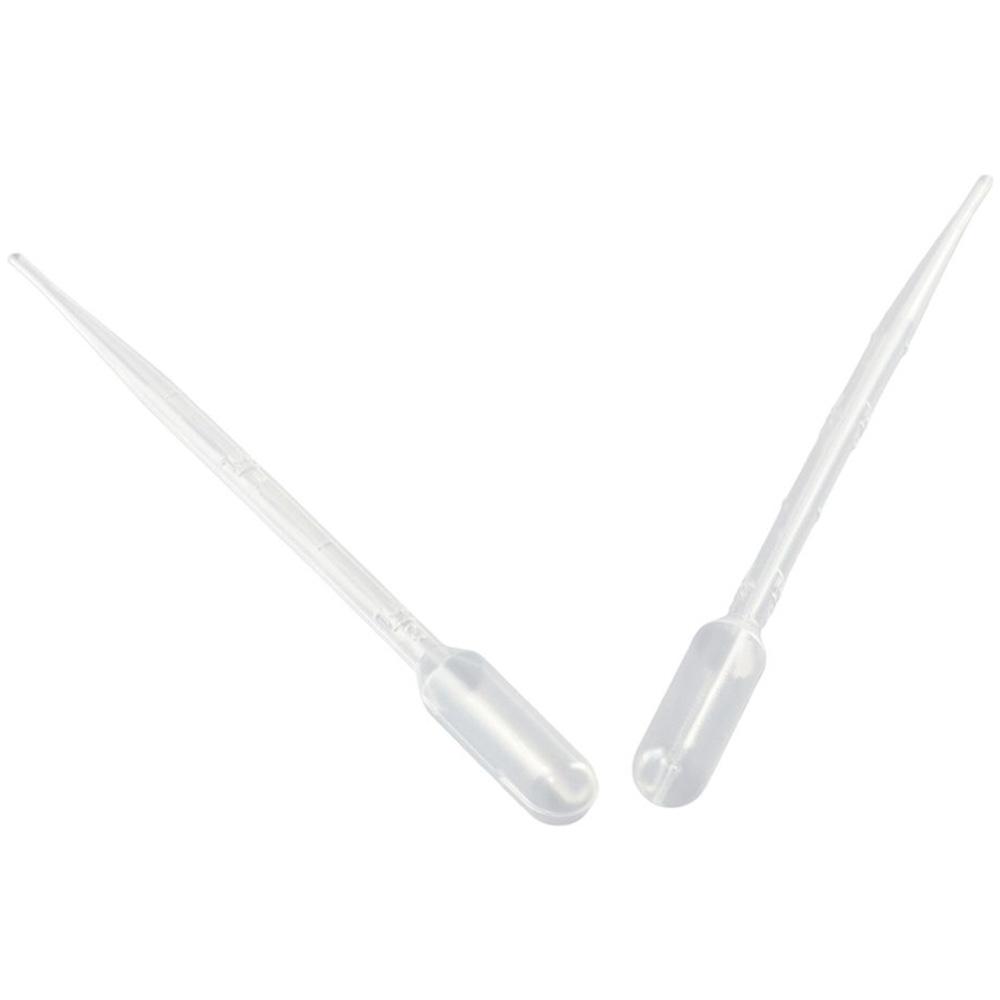 100Pcs Plastic Transfer Graduated Pipettes Clear Eye Dropper Set 2ml Liquid Dropper Science and Lab