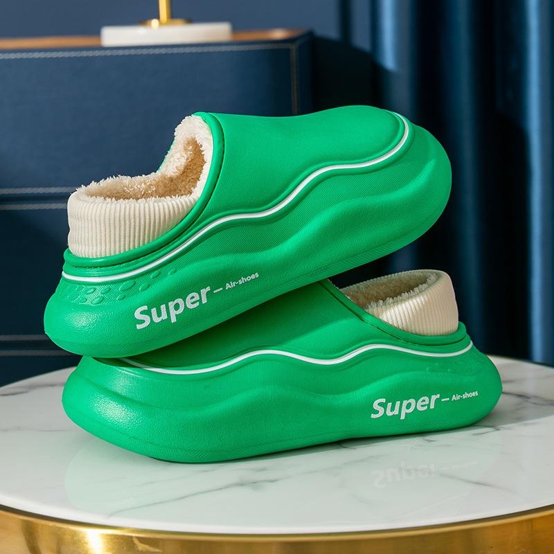 Thick Soled Cotton Slippers Women's Warm Shoes Cotton Shoes