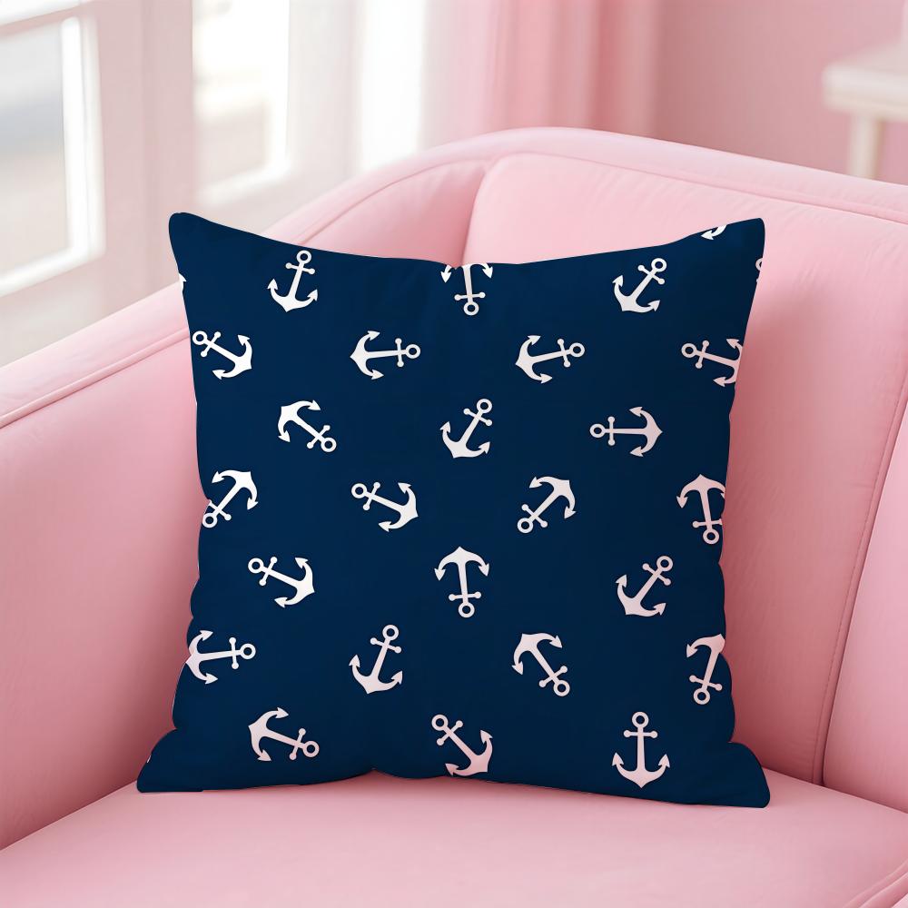 Animals Marine Theme Print Cushion Cover Pillow Case Soft Skin Friendly Fabric Concealed Zipper
