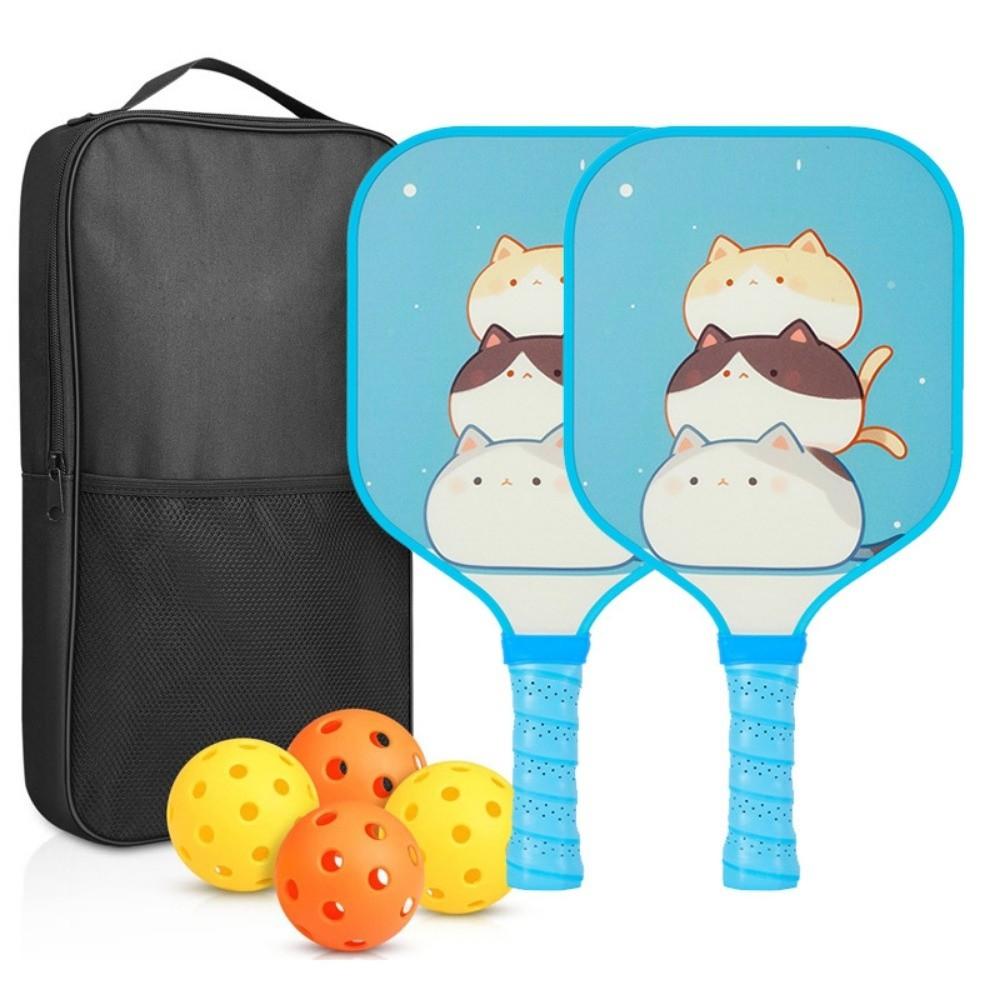 Lightweight Children's Pickleball Set Cartoon Children's Pickleball Rackets Pickle Ball Equipment