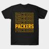 Мужская черная футболка с принтом Packers Печать на трансферной бумаге без вырезания Хлопковая футболка