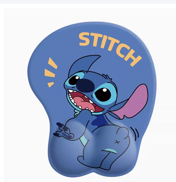 3D Милый Мультяшный Силиконовый Коврик для Мыши с Подставкой для Запястья из Пены с Памятью