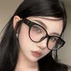 Heart Legs Cat Eye Myopia Glasses for Women Luxury Near Sight Eyewear Fashion Prescription Computer Eyeglasses Diopter 0 To -4.0