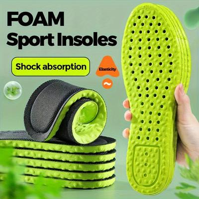 1 пара дышащих впитывающих пот ультра-мягких нескользящих стельок, спортивные стельки с поддержкой свода стопы для мужчин и женщин