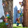 Tree Hugging Dwarf White Beard Dwarf Elf Garden Hanging Design Decoration Ornaments Courtyard Decoration Home