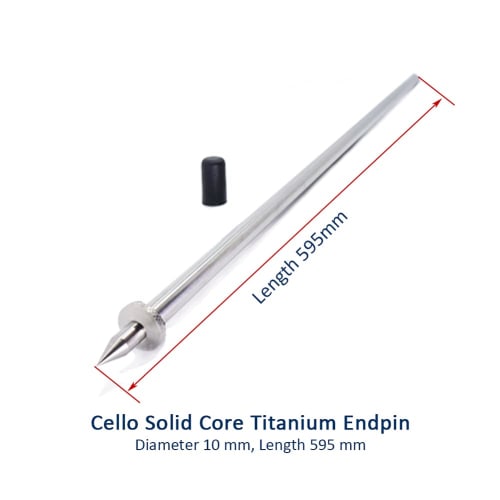 STRADPET Solid Titanium Endpin for Cello In 10mm Diameter (#62126)