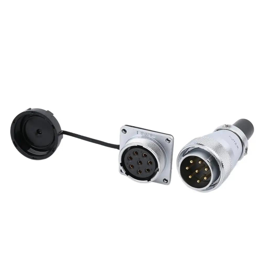 WEIPU WS28 Waterproof IP65 Electrical Connector 2-26 Pin M28 Auto Power Adapter For Solar LED Lighting Display Ebike Motorcycle