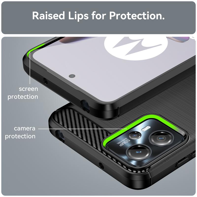 Чехол для Moto G23, чехол для Moto G23, чехол из углеродного волокна, бампер для телефона, задний противоударный мягкий чехол из ТПУ для чехлов Motorola Moto G23 G 23