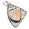 Подвеска Fossil Coral из стерлингового серебра 925 пробы в двух тонах 2,76 дюйма m4k37