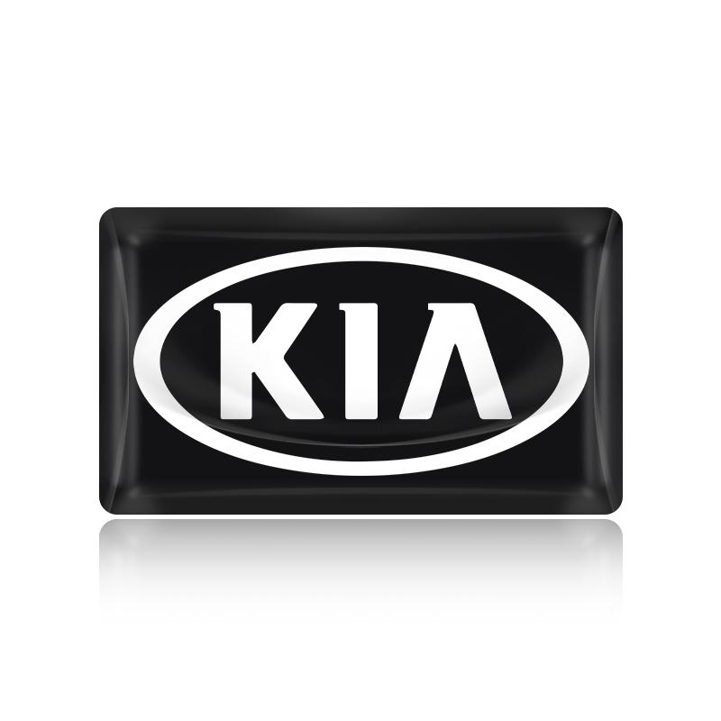 Маленький руль из углеродного волокна Наклейки с логотипом автомобиля 3D для KIA Sportage Ceed Rio 3 4 Picanto Sorento Optima Cerato Soul Amanti