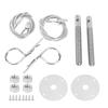 Bonnet Pin Plate Lock, Stainless Steel Engine Hood Pin Plate Bonnet Lock Clip Kit