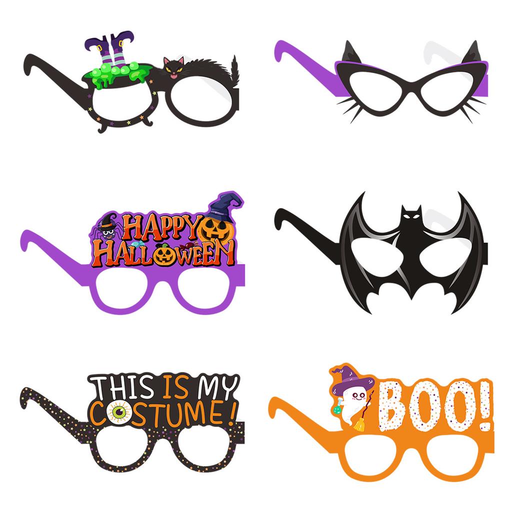 Halloween Ghost Costume Party Decoration Party Hat Pumpkin Ghost Funny Glasses Photo Props