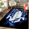 Attack On Titan Carpet Shingeki No Kyojin Printed Floor Mats Anime Carpet for Bedroom Living Room Children Room Cartoon Decor