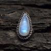 Rainbow Moonstone Ring, 925 Sterling Silver Ring, Handmade Ring, Statement Ring, Boho Ring, Large Moonstone Ring