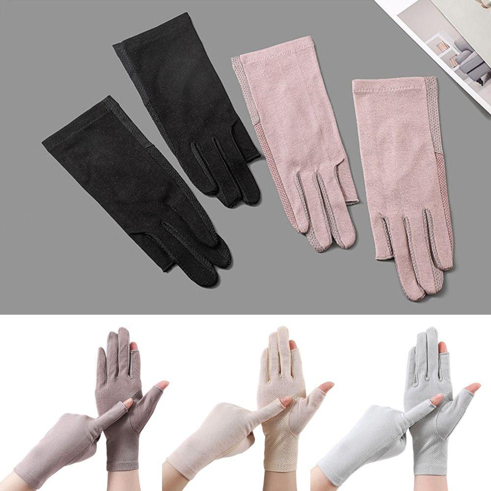 Summer Sunscreen Gloves Breathable Anti-UV Mittens Fashion Cycling Driving Gloves Sports