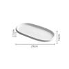 Stone Patterned Edge Oval Plate Ceramic Tableware Steaming Fish Plate Dessert Plate Steak Plates Artistic Conception Tableware