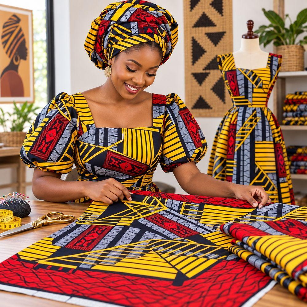 Cotton African Wax Fabric Wax Printed African Cotton Fabric New Ankara Fabric For Sewing