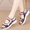 Summer Wedge Women Sport Sandals Shoes Sneakers Ladies Light Weight Outsole Hook Loop Women Sandals Heel Height 4.0CM