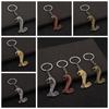 Hollow King Cobra Key Ring Fangs Car Key Chain Bag Ornament King Cobra Keychain  Hanging Accessory
