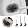 Wall Hanging Toilet Brush Cleaner with Long Handle Bathroom Brush Soft Cleaning Brush
