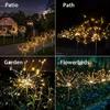 Solar Fairy Lawn Lights,Waterproof Outdoor Firework Lights,LEDs Garden Flower Light For Garden Christmas Party DIY Decoration