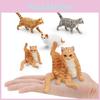 Модель домашней кошки ПВХ декоративная фигурка животного для детей домашний декор