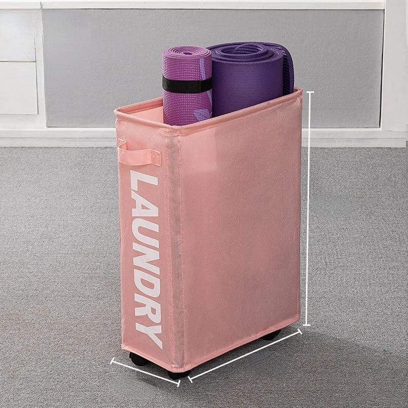 Большая 22-дюймовая корзина для белья на колесах, складная корзина для белья на колесиках, складной органайзер для одежды, складная корзина для стирки