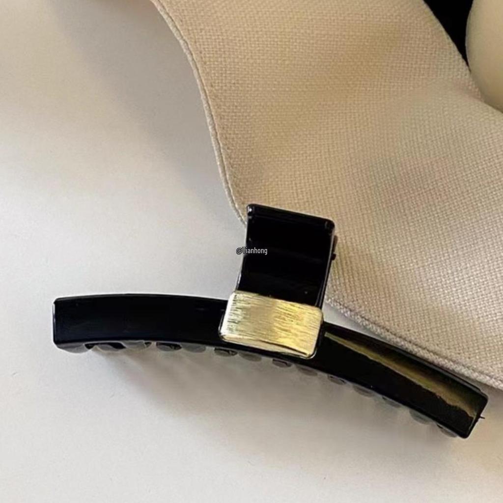 Корейская черная акриловая заколка-краб для волос для женщин