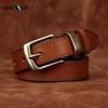 Ремень женский широкий ретро модный кожаный пряжка первый слой коровья кожа универсальный повседневный джинсовый ремень женский