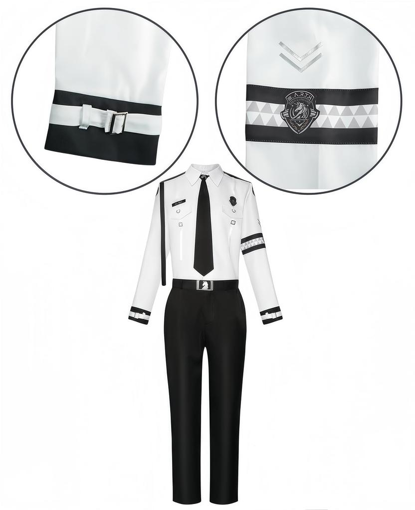 Костюм для косплея Сейи из Koi to Evol, Униформа специального полицейского, Костюм популярной игры, День [NOKIJP] Мику, Главный герой, Комплект, (Белый патруль, XXL)