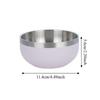 Round Bowl Fruit Salad Bowl Multi-color Food Container Stainless Steel Bowl  Kitchen Tableware
