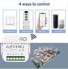 Жалюзи WiFi умный выключатель штор Tuya электрические рулонные жалюзи 433 МГц RF пульт дистанционного управления Smart Life приложение для Alexa Google Home