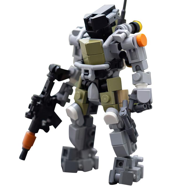 MOC Игровой Brickheadz Костюм Быстрого Реагирования Строительные Блоки