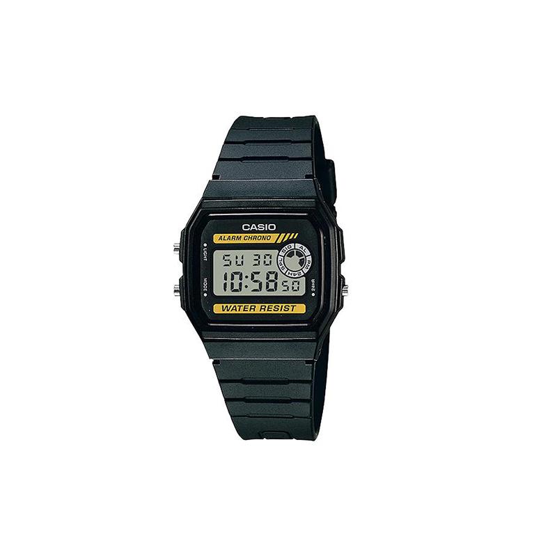 Casio Серия ДЖИНСЫ модный тренд простой ретро классический маленький квадрат десять лет мощность ЖК-дисплей спортивный водонепроницаемый кварцевый механизм японский F-94WA-9G