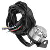 Trailer Connector, 7 Pin European Trailer Connector Socket Wiring Plug 2m Cable for Commercial Vehicle Semi Trailer