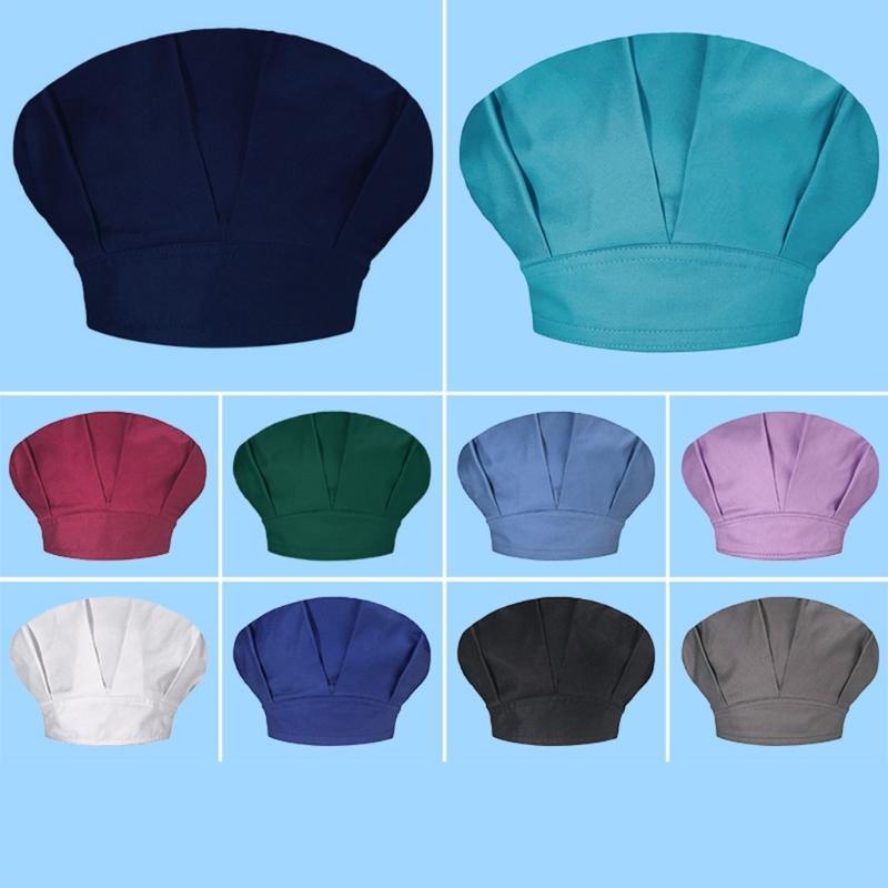 Шапочка для душа Шапочка для приготовления пищи Многоразовая и моющаяся Шапочка повара Многоцветная Остается аккуратной