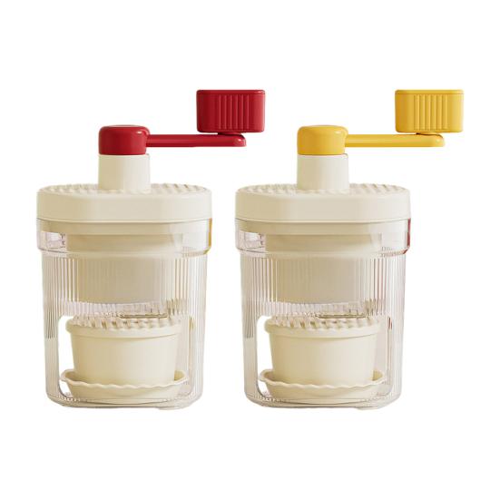 Ручная льдогенераторная установка с лезвиями из нержавеющей стали. Ледогенератор без содержания бисфенола А для домашних киосков. Портативная машина для приготовления льда в форме конуса, защищенная от брызг и пригодная для мытья в посудомоечной машине.