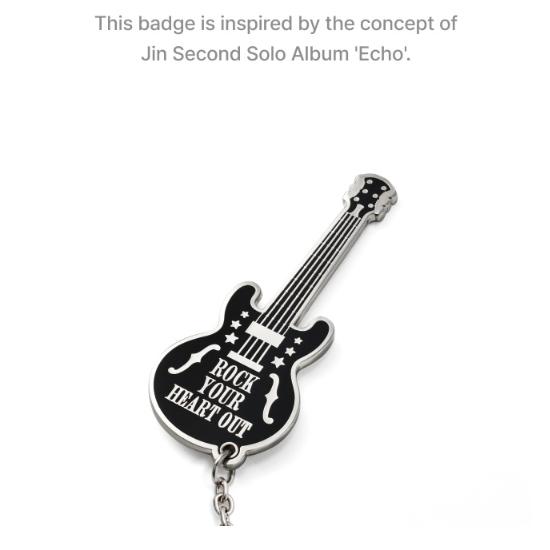 2-й предварительный заказ BTS Jin 2-й мини-альбом ECHO Официальный значок MD