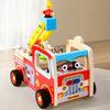 Children's Engineering Fire Nut Car Traffic Light Circuit Busy Board Unlocking LED Light Socket Tools Wooden Toys