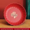 ZISIZ Wedding Red Celebration Plates Set