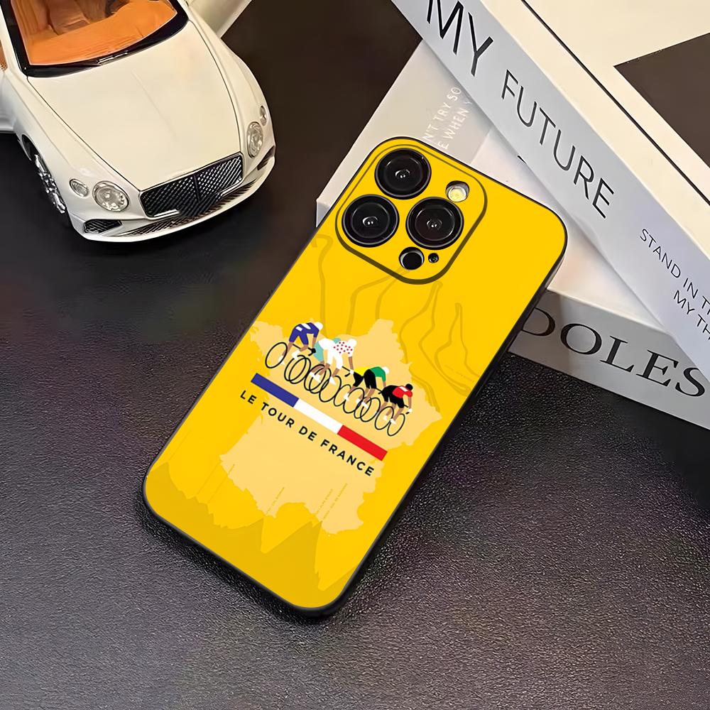 Чехол для телефона с изображением Велосипеда Тур де Франс для 16 Pro Max iPhone 17 Pro Max 14 15 Plus 12 13 11 Pro Xr X Xs SE Задняя крышка