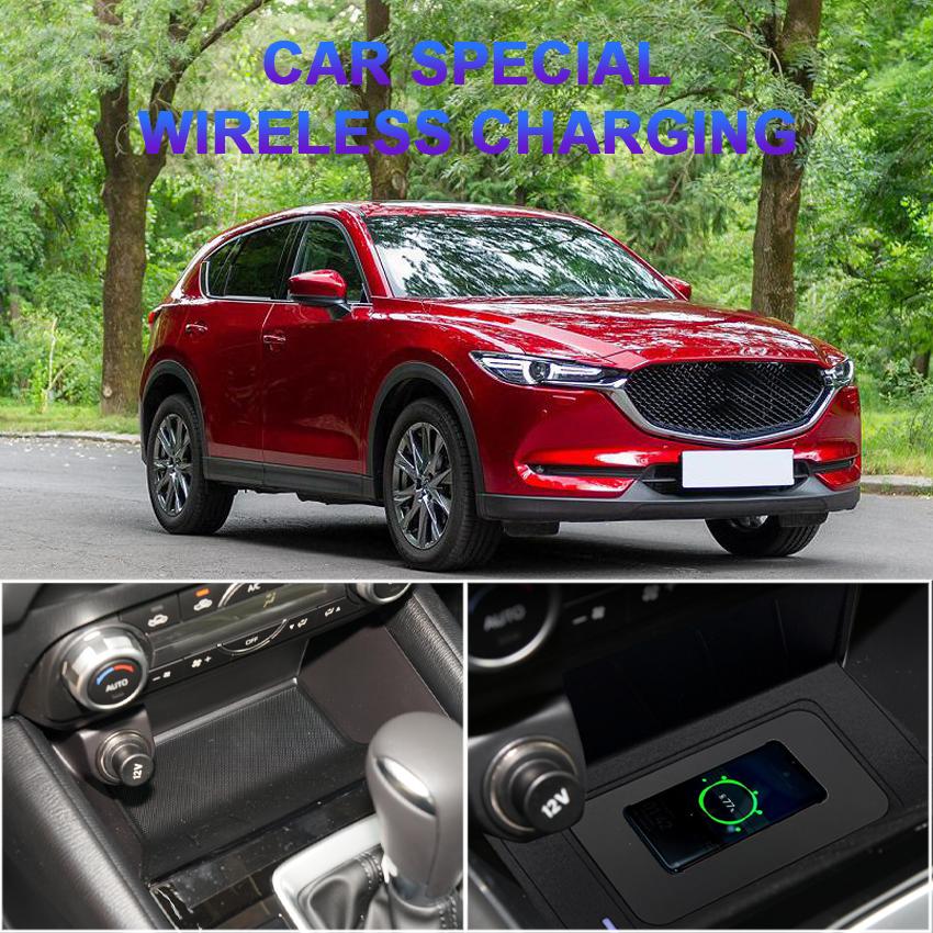 New Product! Special Car QI Wireless Charger 15w Fast Charging Plate Phone Holder Wireless Phone Charger For Mazda ATENZA 2025