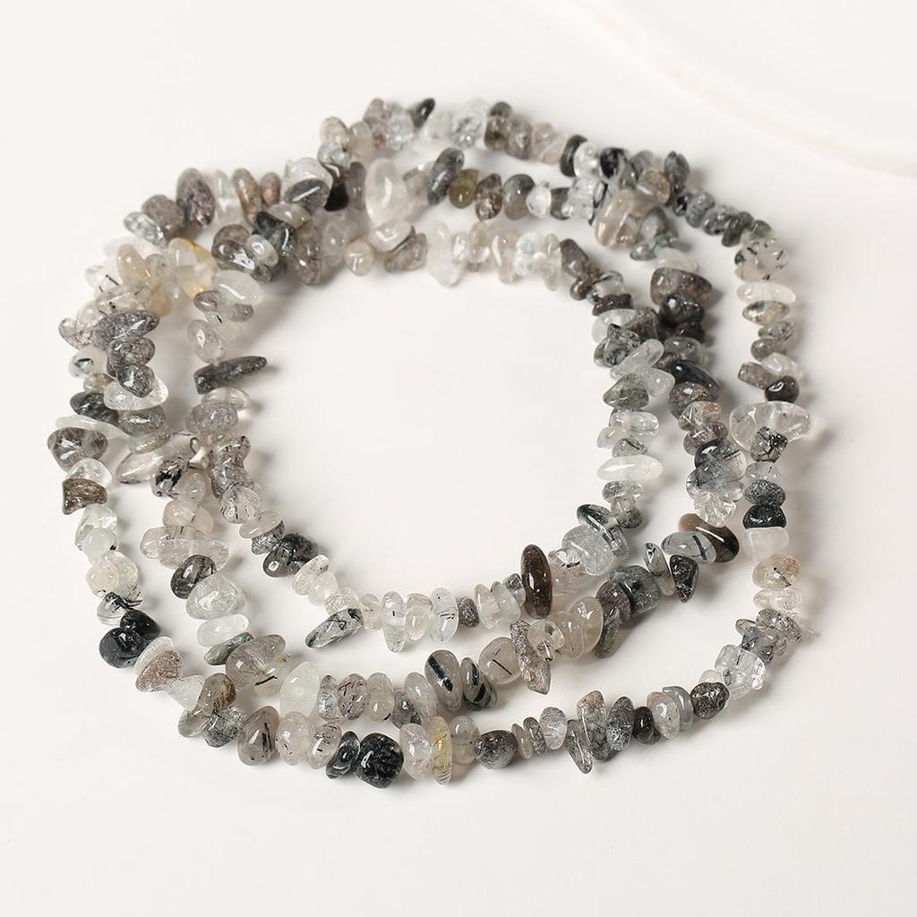 Ожерелье из натурального аметиста, 80 см - Полированные, Неправильные полоски для изготовления украшений и браслетов своими руками