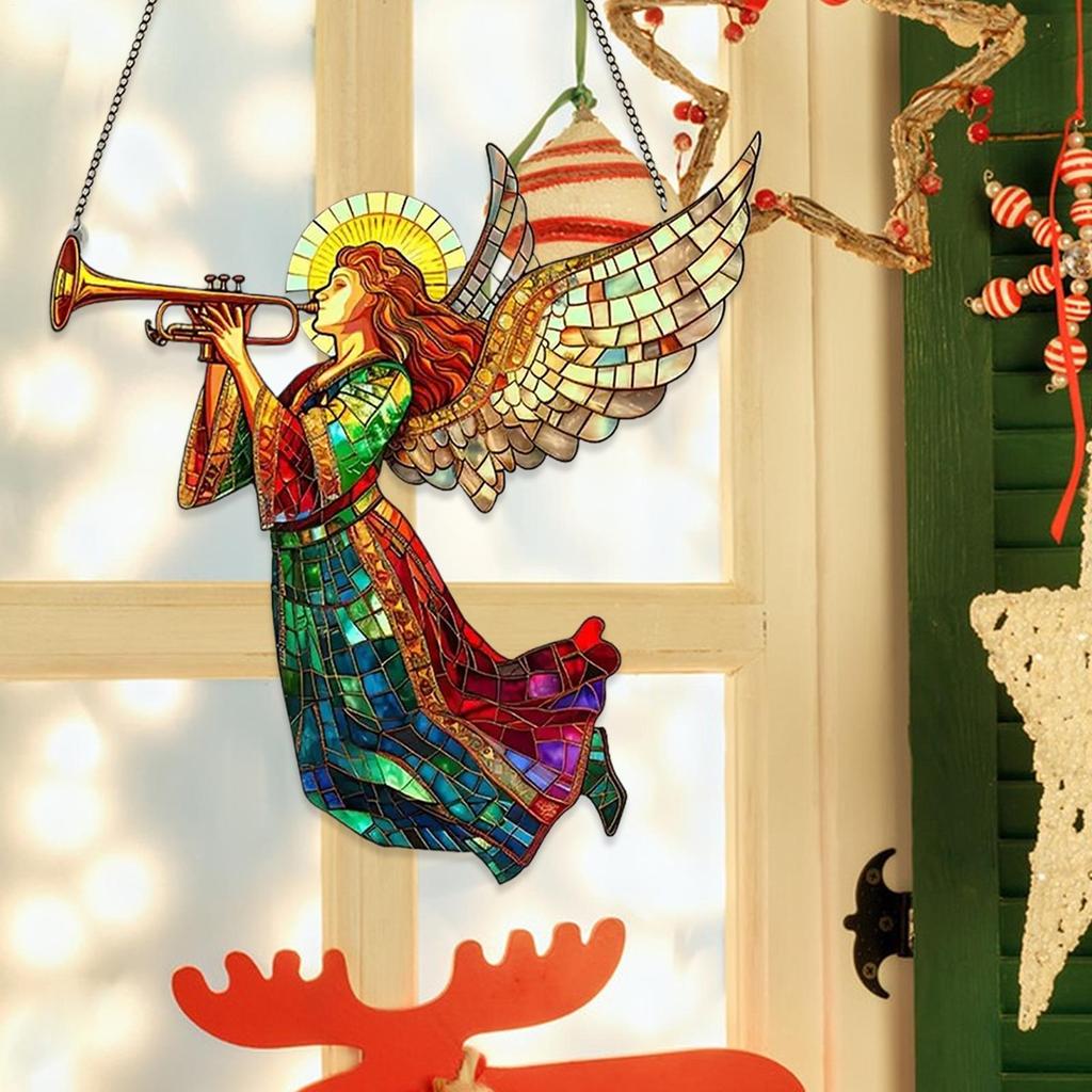 1pcs Christmas Acrylic Sun Catcher Christmas Ornaments Sun Catchers Christmas Sun Catcher Ornaments Acrylic Christmas Tree Sun