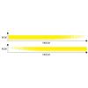 2PCS Car Side Stripes Side Stripe Skirts Graphics Vinyl Sticker Decals Racing Sport Car Stickers