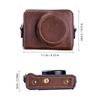 Digital Camera Protective Case PU Leather Camera Storage Bag with Removable Shoulder Strap Compatible with  ZV1