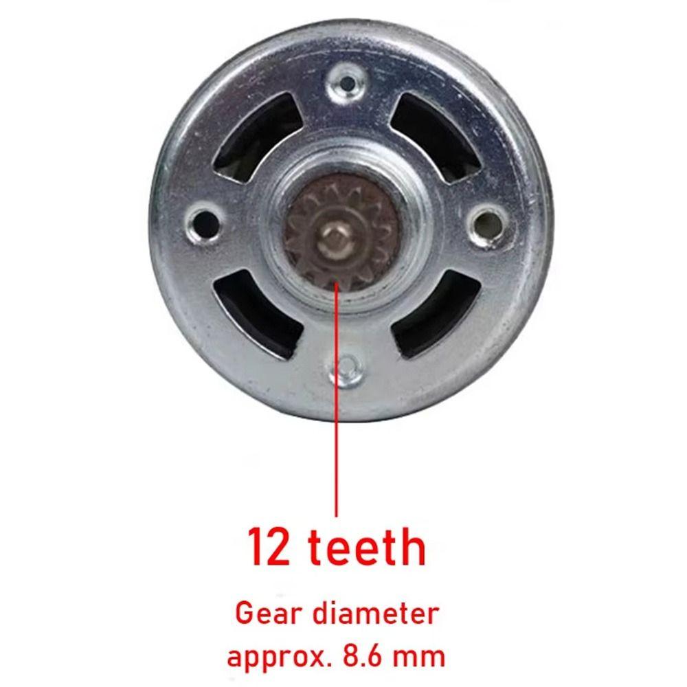 Беспроводной двигатель RS550 12 зубьев Аксессуары для электроинструментов для беспроводной аккумуляторной дрели-шуруповерта
