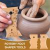 Набор из 7 деревянных скелетных ножей Инструменты для керамики DIY Инструменты для обрезки глины Резьба по глине Инструменты для лепки из глины